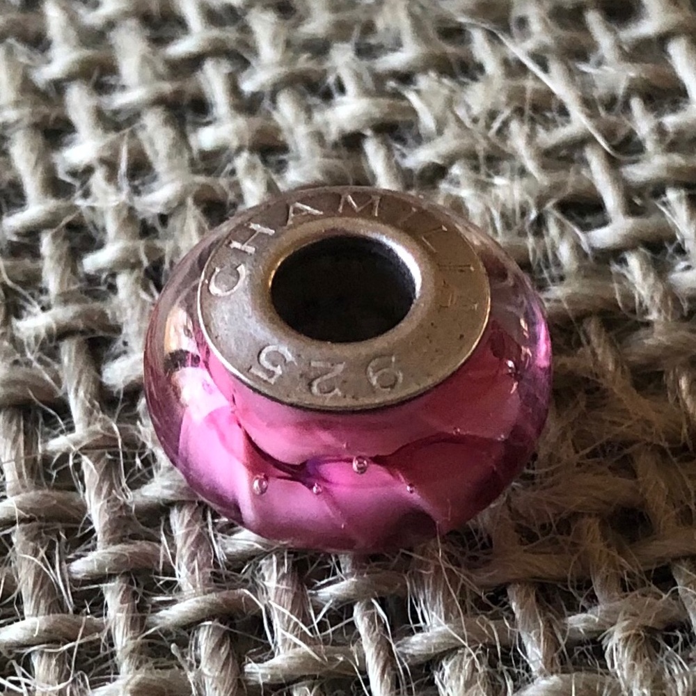 CHAMILIA Pink Murano Glass Bead 925 💖 - Picture 5 of 7